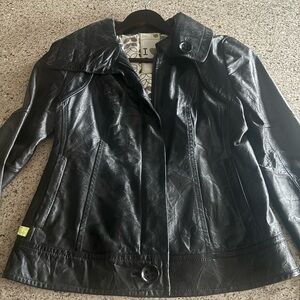 Soia & Kyo Black Leather Jacket - Large